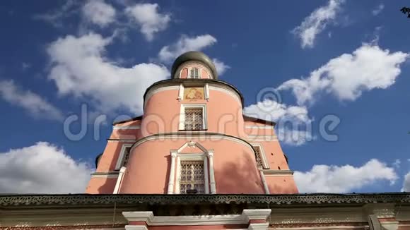 丹斯考伊修道院中世纪的俄罗斯教堂莫斯科俄罗斯视频的预览图