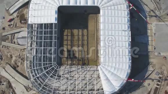 足球场建设与重建鸟瞰图重建体育场以举办世界各地的比赛视频的预览图