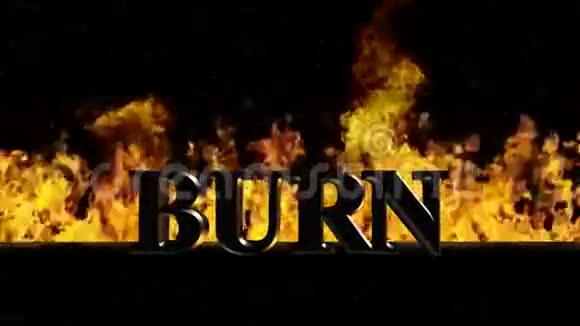 在火中燃烧热词视频的预览图