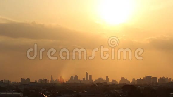 曼谷市区日落视频的预览图