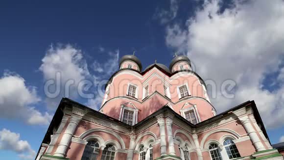 丹斯考伊修道院中世纪的俄罗斯教堂莫斯科俄罗斯视频的预览图