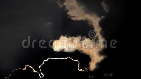 戏剧性的天空云太阳背景视频的预览图