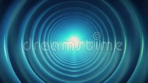 蓝色旋转隧道视频的预览图