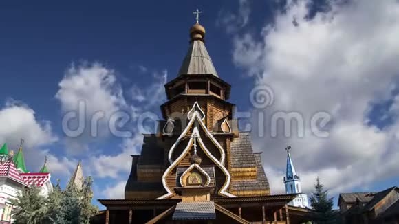 俄罗斯莫斯科伊兹梅洛沃克里姆林宫圣尼古拉教堂视频的预览图