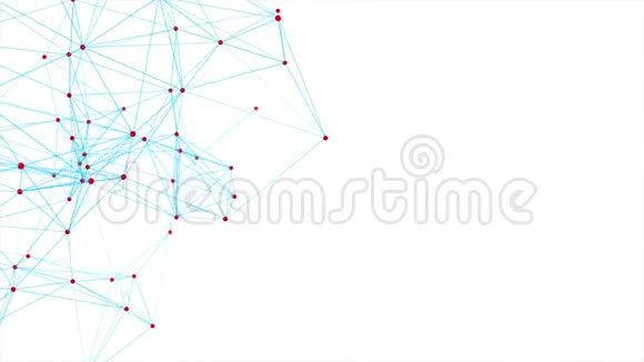 Plexus抽象网络白技术科学循环运动背景视频的预览图