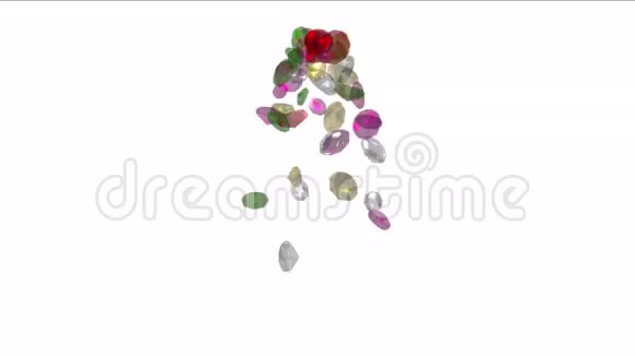 宝石钻石珠宝水晶宝石丰富矿物财富视频的预览图
