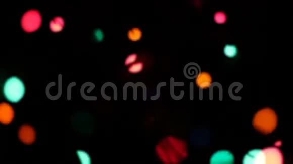 分散的圣诞灯视频的预览图