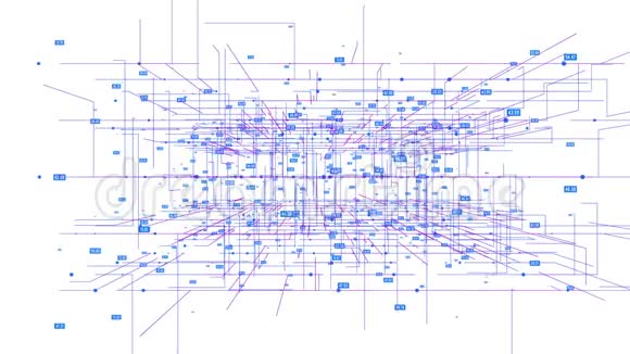 大数据可视化哈德网格角运动背景视频的预览图