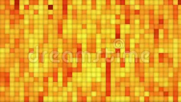 抽象动画风格的红色和黄色背景视频的预览图