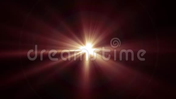 中心旋转星日照明光学镜头耀亮动画艺术背景环新质量自然照明视频的预览图