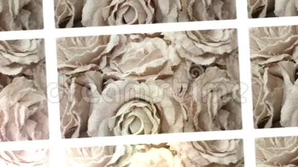 复古玫瑰花装饰视频的预览图