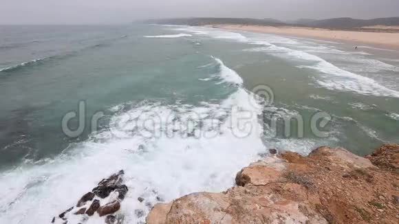 大西洋沙滩阿尔加维葡萄牙视频的预览图