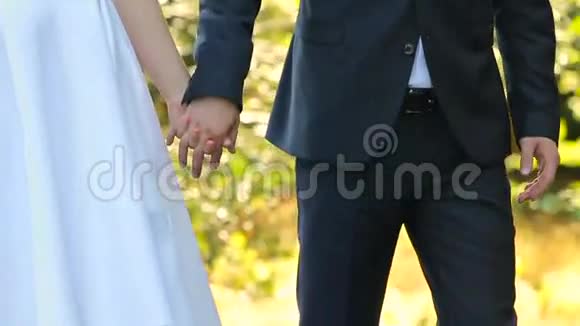 新郎新娘牵着手走视频的预览图