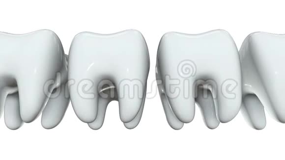 红牙一排的白牙3D视频的预览图