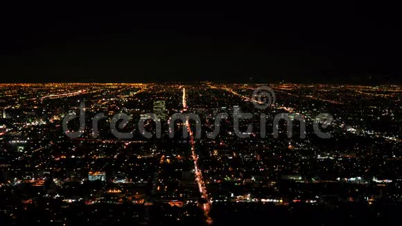 洛杉矶夜间延时4k视频的预览图