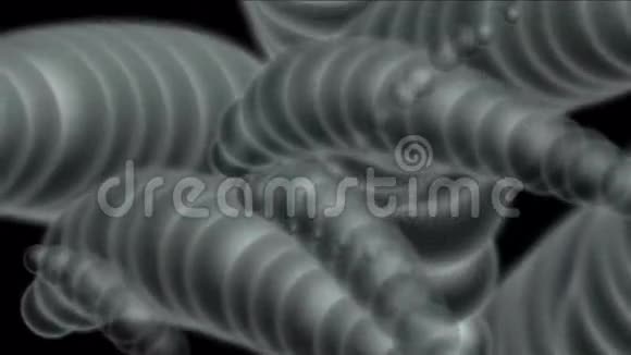 抽象三维生物金属球分裂细菌蠕虫孢子微生物学视频的预览图