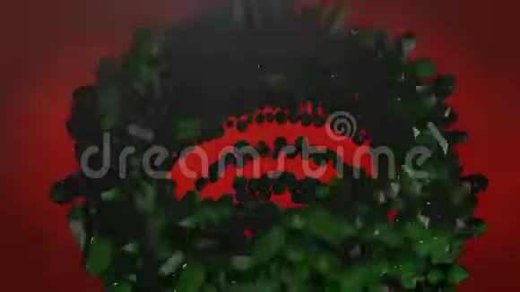 装饰和五颜六色的圣诞树视频的预览图