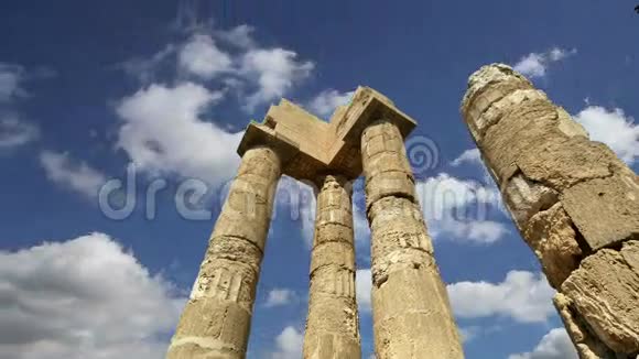 希腊罗得卫城阿波罗神庙视频的预览图