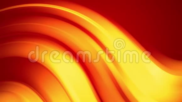 一个红色的黄色渐变的明亮的火色变化缓慢和循环4k平滑无缝循环抽象动画视频的预览图