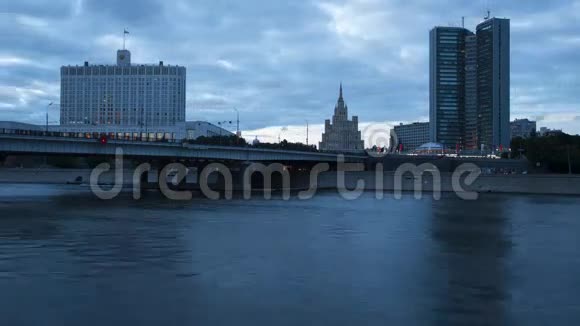 莫斯科俄罗斯城市中心景观视频的预览图