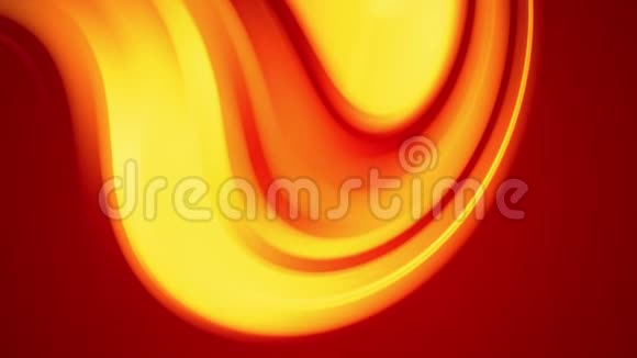 一个红色的黄色渐变的明亮的火色变化缓慢和循环4k平滑无缝循环抽象动画视频的预览图