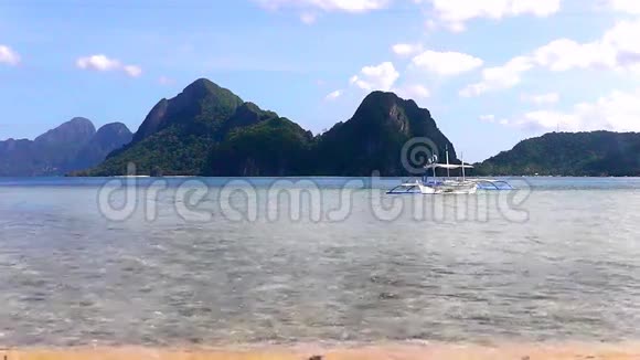 热带岛屿景观菲律宾视频的预览图