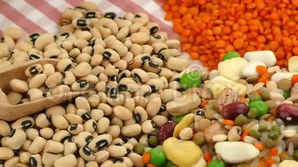 豆类美味健康混合食品视频的预览图