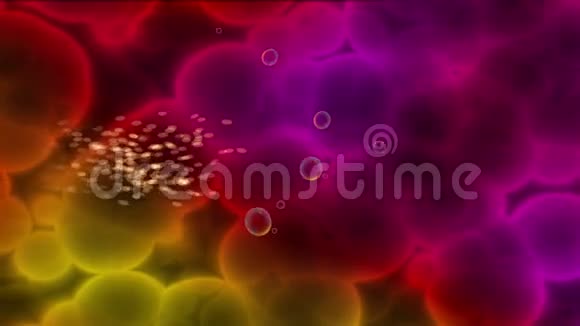 癌症细胞在癌症图像背景上视频的预览图
