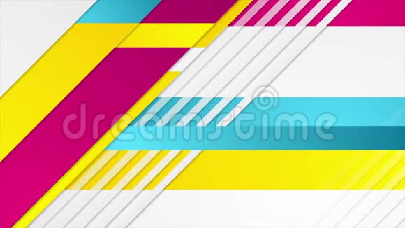 彩色抽象技术企业几何运动背景视频的预览图