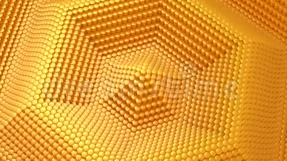 六边形形成了波浪视频的预览图