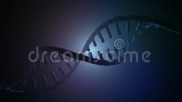 DNA链抽象的科学背景3D绘制视频的预览图