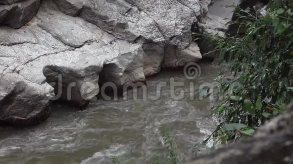 河流中的水流缓慢运动视频的预览图