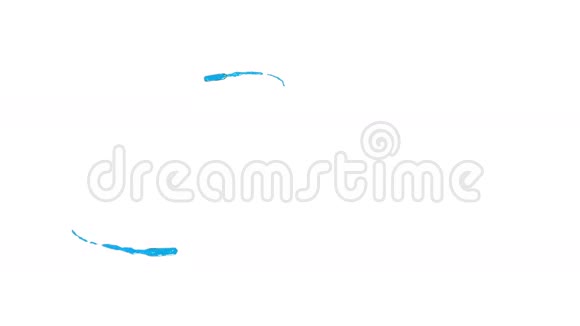 蓝色液体正在形成一个圆圈透明液体视频的预览图