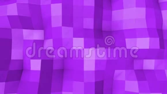 紫色低聚背景摘要3D渲染视频的预览图