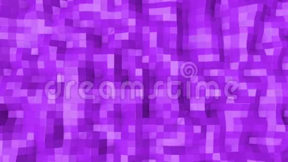 紫色低聚背景摘要3D渲染视频的预览图