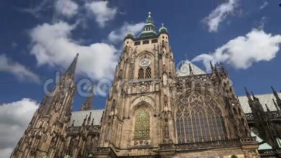 捷克共和国布拉格城堡和赫拉德卡尼罗马天主教大教堂视频的预览图