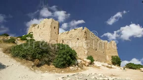 希腊罗得的克里蒂尼亚中世纪城堡视频的预览图