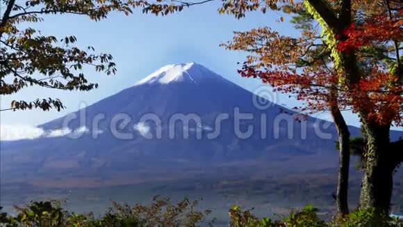 富士山的秋季视频的预览图