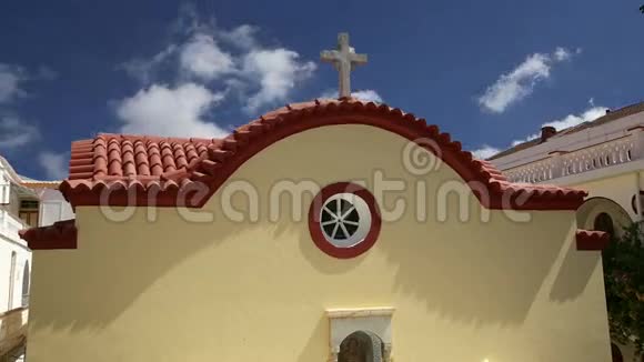 希腊塞米岛的Panormitis修道院是整个希腊最重要的朝圣地视频的预览图