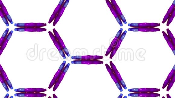 容器中的液体形成细胞结构如万花筒效应像音乐喇叭一样的液体反弹视频的预览图