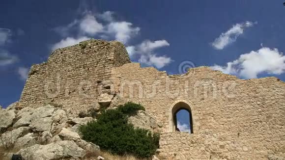 希腊罗得的克里蒂尼亚中世纪城堡视频的预览图