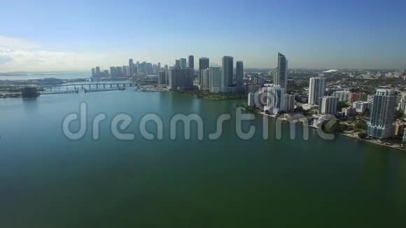 空中视频迈阿密洛杉矶市中心视频的预览图