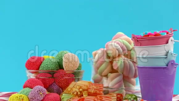 糖果甜果冻棒棒糖美味甜点视频的预览图