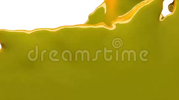 黄色油漆填充屏幕隔离在白色全高清与阿尔法通道视频的预览图