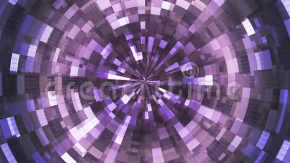 闪烁高科技Grunge火焰隧道紫色公司可循环4K视频的预览图