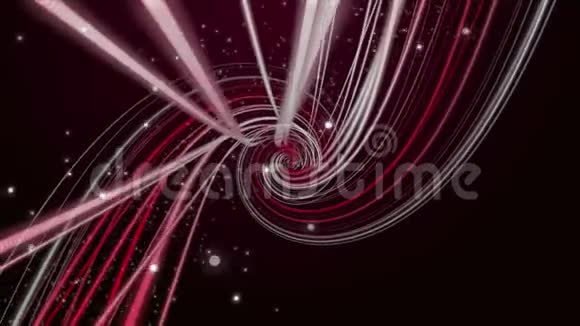 带有条纹物体和粒子的奇妙动画慢运动4096x2304环4K视频的预览图