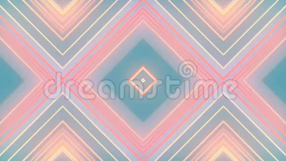 抽象彩色几何形状的三维渲染电脑生成的循环动画几何运动模式4kUHD视频的预览图
