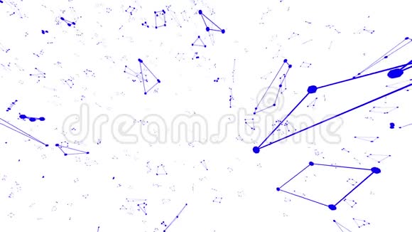 抽象简单的紫罗兰挥舞三维网格或网格作为未来的背景紫罗兰几何振动环境或视频的预览图