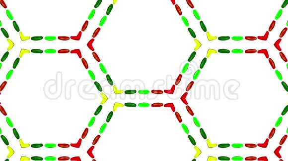 容器中的液体形成细胞结构如万花筒效应像音乐喇叭一样的液体反弹视频的预览图