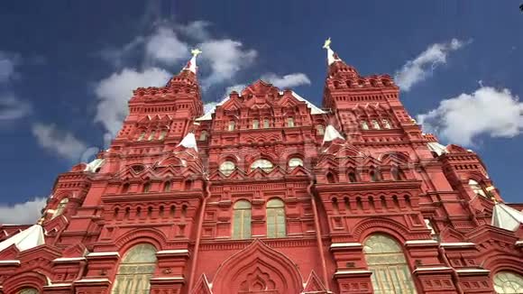 国家历史博物馆莫斯科俄罗斯时间流逝视频的预览图